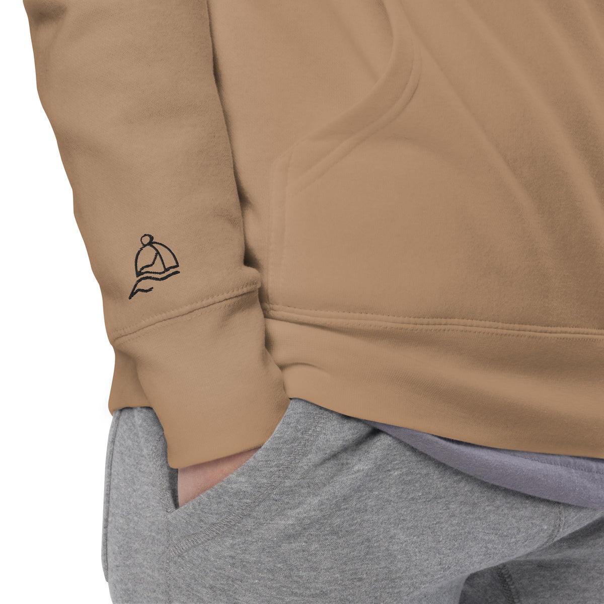 Padel Tennis Hoodie mit hochwertigem Stick "Court Session", Kapuzenpullover
